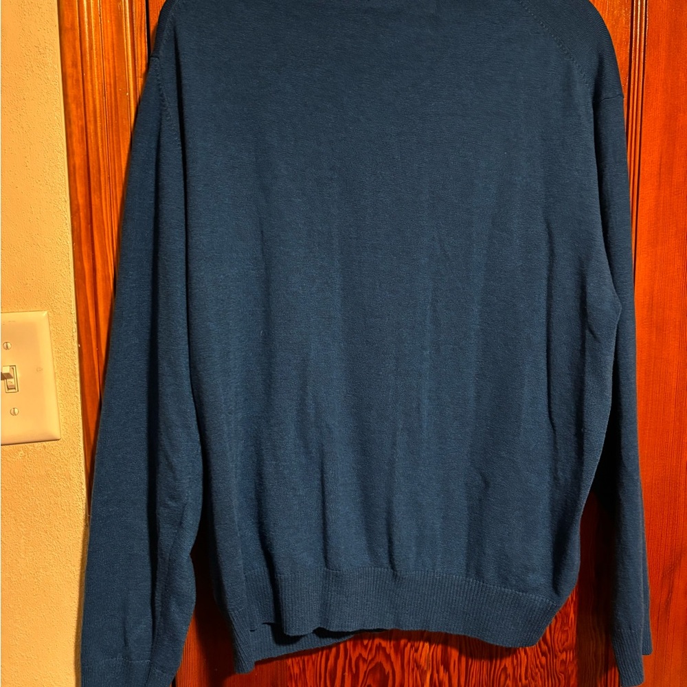 U.S. POLO ASSN. Men's Navy Blue Long Sleeve Sweater - Picture 4 of 4